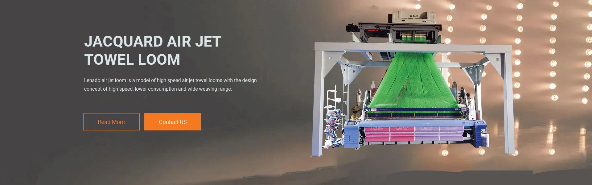 Jacquard air jet towel loom